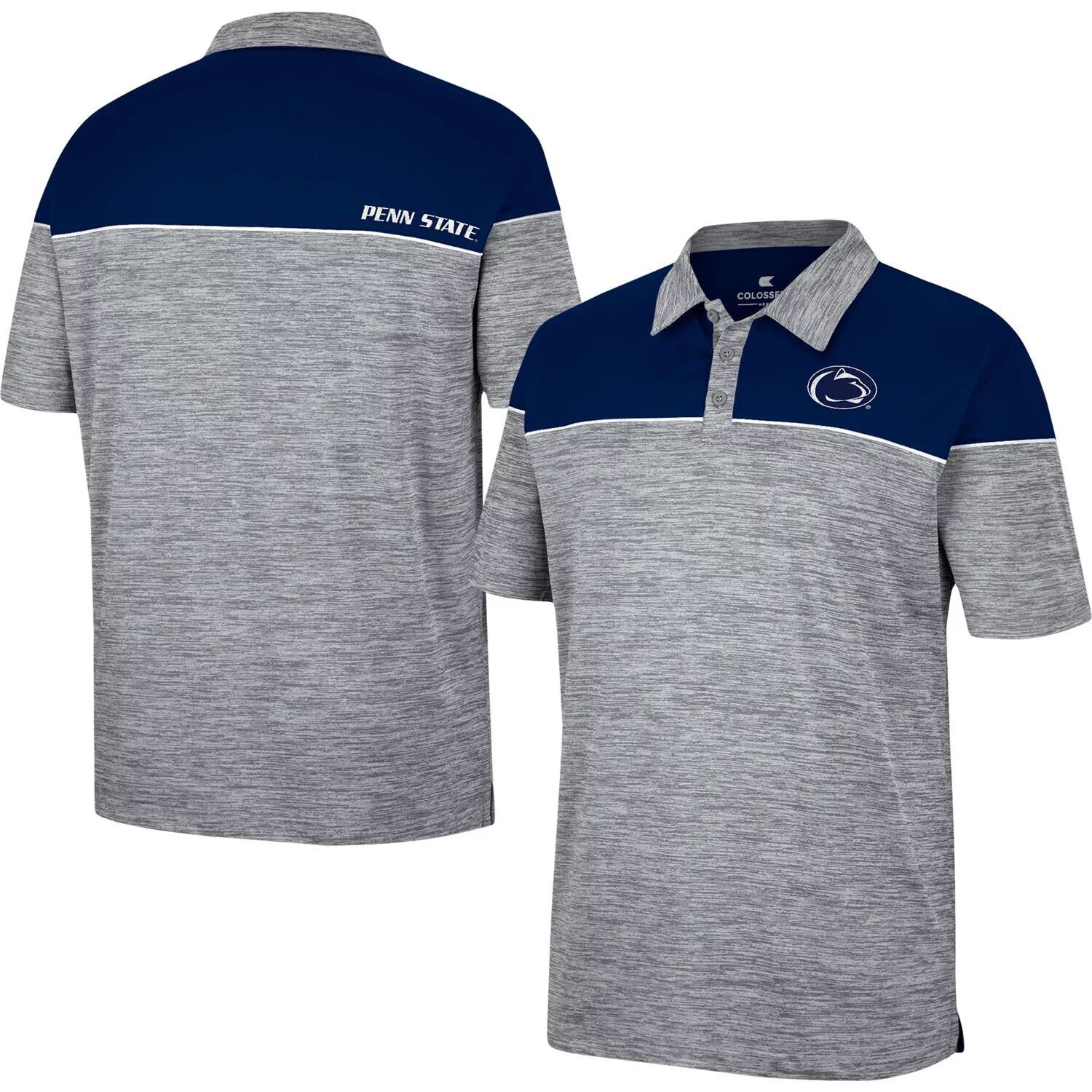 Мужская футболка-поло Colosseum Heathered Grey/темно-синего цвета Penn State Nittany Lions Birdie
Мужская футболка-поло Colosseum Heathered Grey/темно-синего цвета Penn State Nittany Lions Birdie