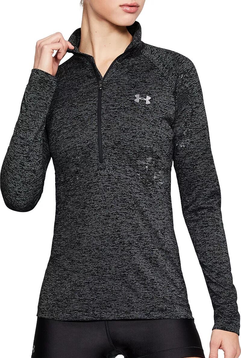 Женская рубашка с длинным рукавом и молнией до половины длины Under Armour с технологичным принтом, черный
Женская рубашка с длинным рукавом и молнией до половины длины Under Armour с технологичным принтом, черный
