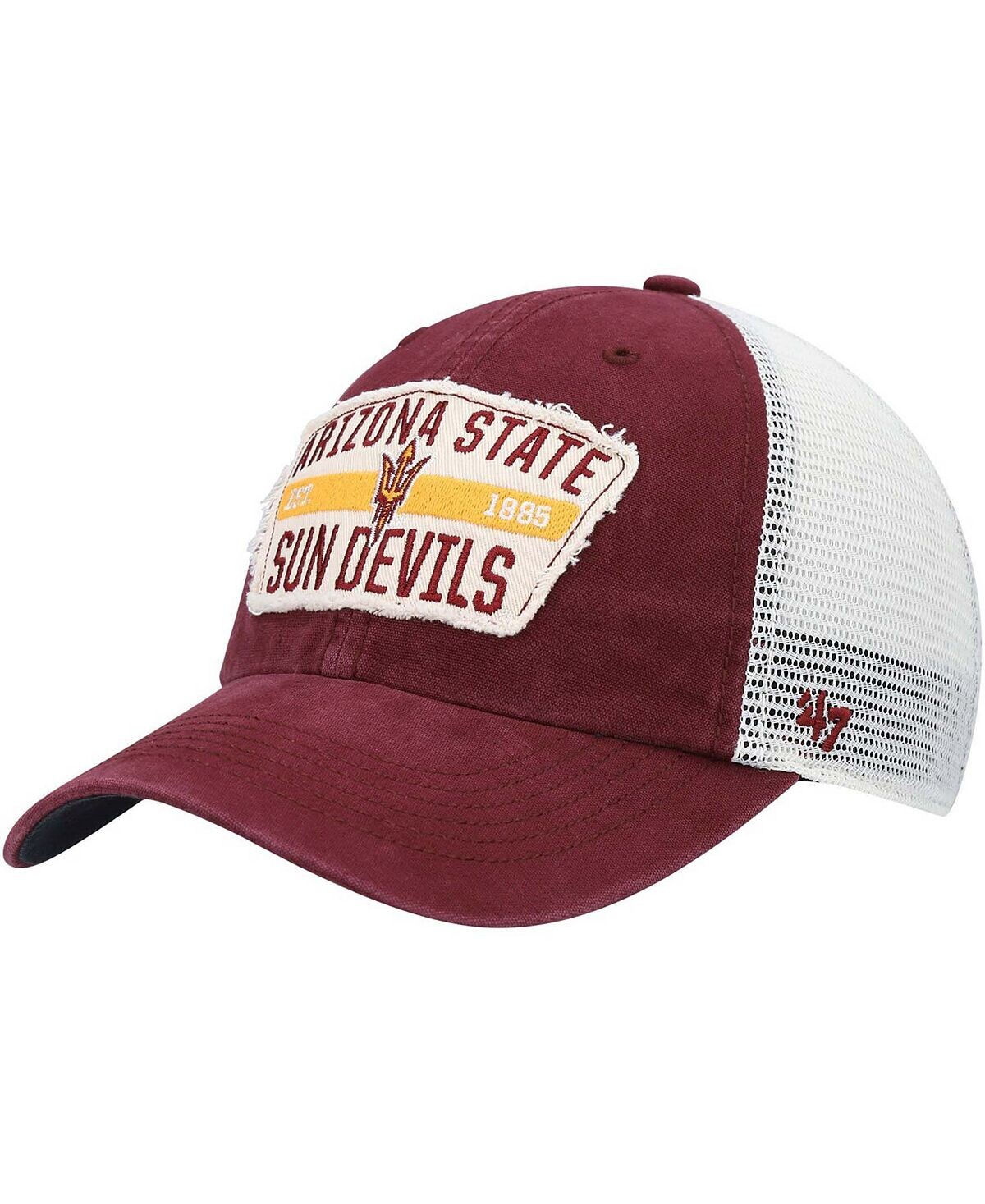 Мужская темно-бордовая кепка Arizona State Sun Devils Crawford Clean Up Trucker Snapback '47 Brand
Мужская темно-бордовая кепка Arizona State Sun Devils Crawford Clean Up Trucker Snapback '47 Brand