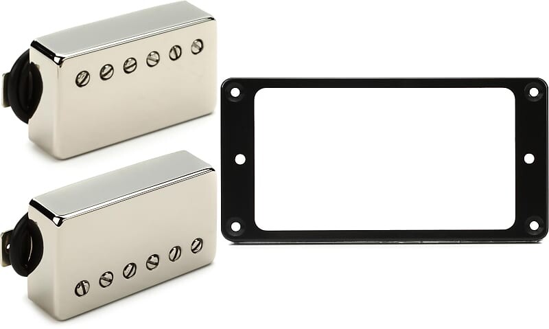 Комплект звукоснимателей Seymour Duncan Pearly Gates Humbucker из 2 предметов — никелевый комплект с аксессуарами Gibson Монтажное кольцо звукоснимателя на грифе — черный
Комплект звукоснимателей Seymour Duncan Pearly Gates Humbucker из 2 предметов — никелевый комплект с аксессуарами Gibson Монтажное кольцо звукоснимателя на грифе — черный