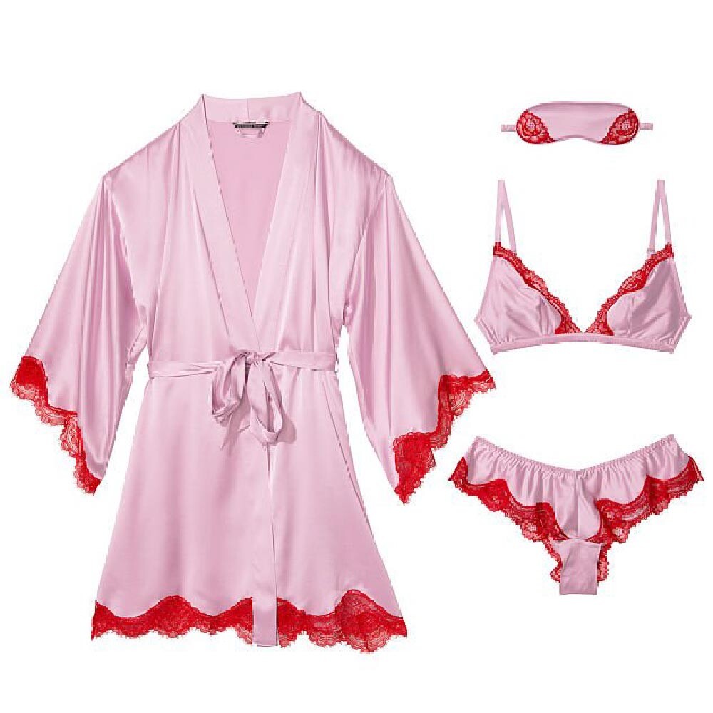Комплект Victoria's Secret Very Sexy Silk Gift, 4 предмета, светло-розовый/красный
Комплект Victoria's Secret Very Sexy Silk Gift, 4 предмета, светло-розовый/красный