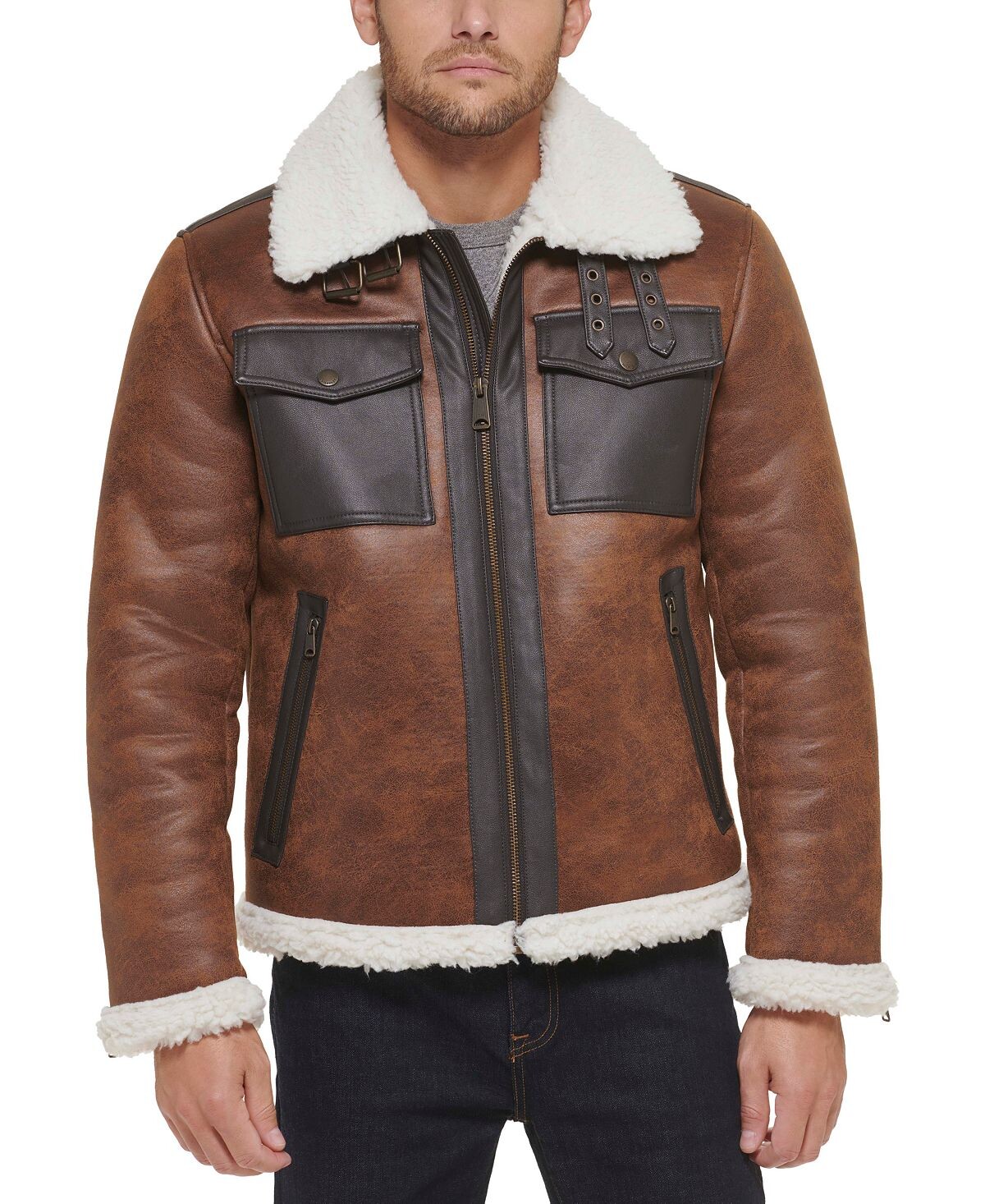 Мужская куртка shortie rancher из искусственной кожи с флисовыми вставками Tommy Hilfiger, коричневый
Мужская куртка shortie rancher из искусственной кожи с флисовыми вставками Tommy Hilfiger, коричневый