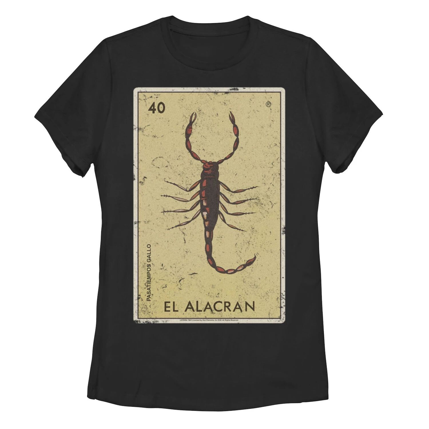 Футболка с плакатом и графическим изображением для юниоров Lotería El Alacrán Licensed Character
Футболка с плакатом и графическим изображением для юниоров Lotería El Alacrán Licensed Character