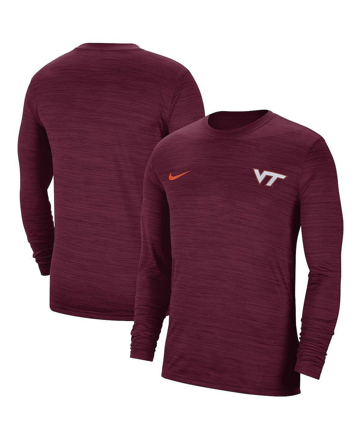 Мужская футболка с длинным рукавом maroon virginia tech hokies velocity legend performance space-dye Nike
Мужская футболка с длинным рукавом maroon virginia tech hokies velocity legend performance space-dye Nike