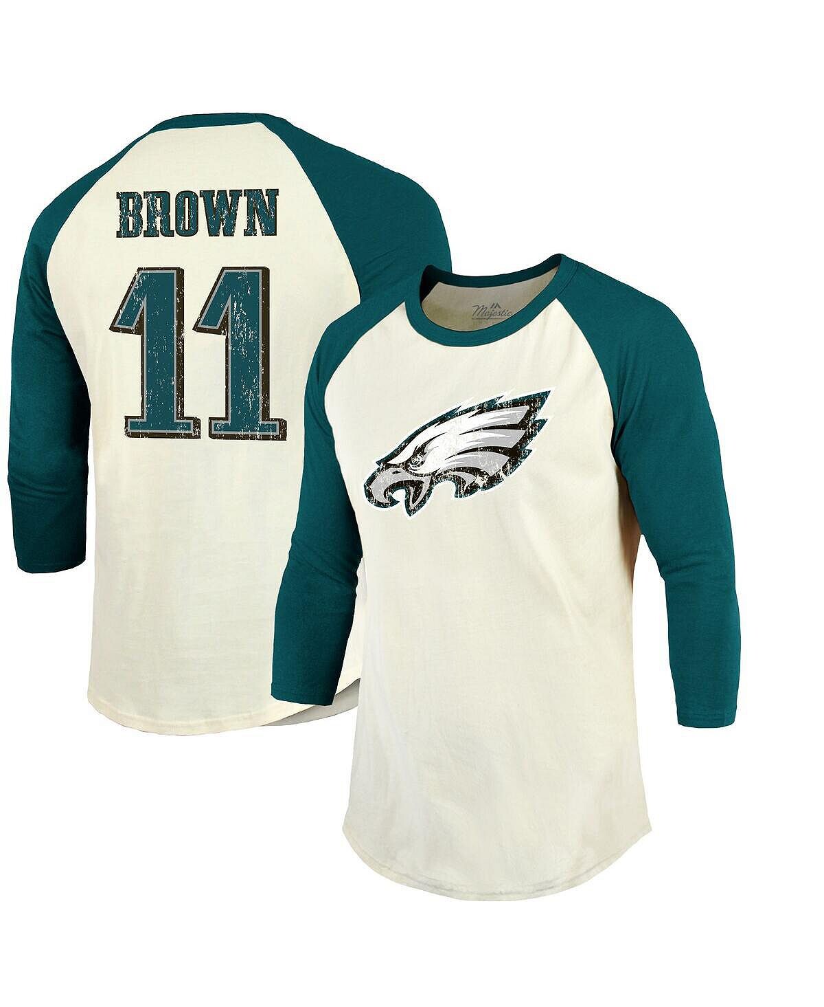 Мужские нитки a.j. коричнево-кремовый, темно-зеленый футболка philadelphia eagles name & number с рукавами 3/4 реглан Majestic, мульти
Мужские нитки a.j. коричнево-кремовый, темно-зеленый футболка philadelphia eagles name & number с рукавами 3/4 реглан Majestic, мульти