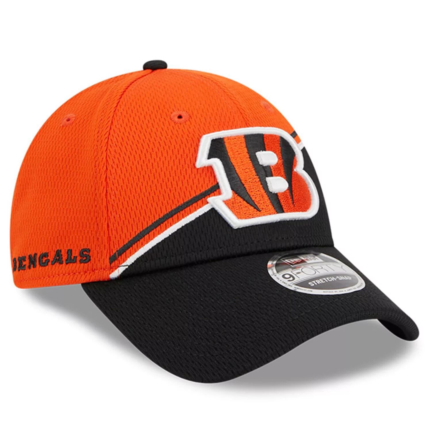 Мужская регулируемая кепка New Era оранжево-черная Cincinnati Bengals 2023 Sideline 9FORTY
Мужская регулируемая кепка New Era оранжево-черная Cincinnati Bengals 2023 Sideline 9FORTY