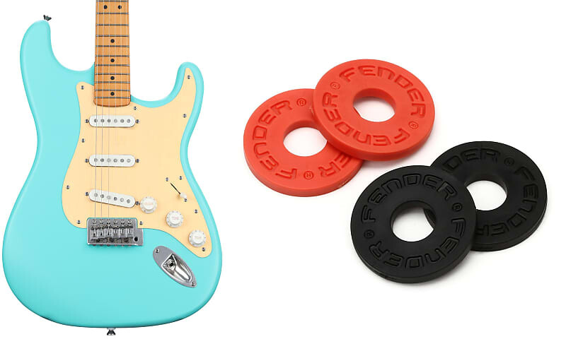 Squier 40th Anniversary Stratocaster Electric Guitar Vintage Edition - Satin Seafoam Green с кленовым грифом в комплекте с Fender Strap Blocks Strap Lock System (набор из 4) - черный / красный Squier + Fender 0379510549=1 0990819000=1
Squier 40th Anniversary Stratocaster Electric Guitar Vintage Edition - Satin Seafoam Green с кленовым грифом в комплекте с Fender Strap Blocks Strap Lock System (набор из 4) - черный / красный Squier + Fender 0379510549=1 0990819000=1