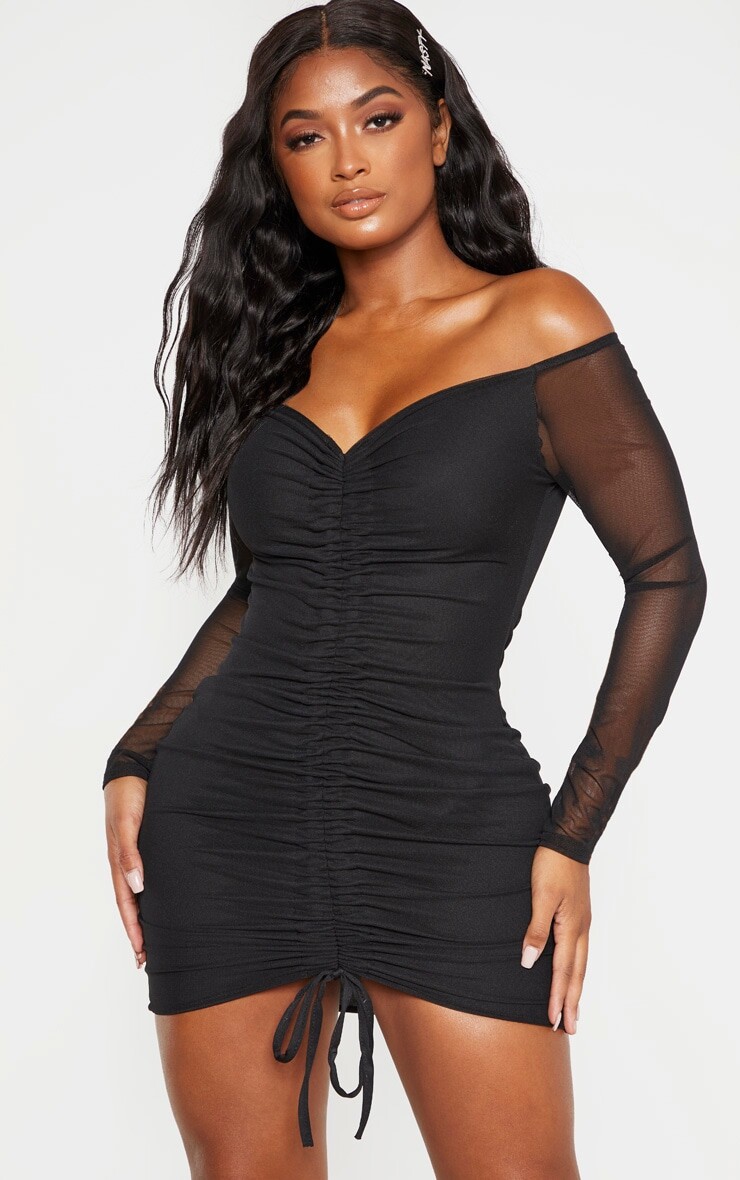 PrettyLittleThing Черное облегающее платье с открытыми плечами и рюшами в сеточку Shape, Черный, PrettyLittleThing Черное облегающее платье с открытыми плечами и рюшами в сеточку Shape
PrettyLittleThing Черное облегающее платье с открытыми плечами и рюшами в сеточку Shape, Черный, PrettyLittleThing Черное облегающее платье с открытыми плечами и рюшами в сеточку Shape