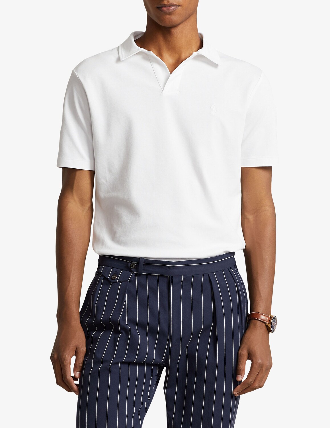 Эластичная рубашка-поло с открытым воротником и короткими рукавами Ralph Lauren, белый
Эластичная рубашка-поло с открытым воротником и короткими рукавами Ralph Lauren, белый