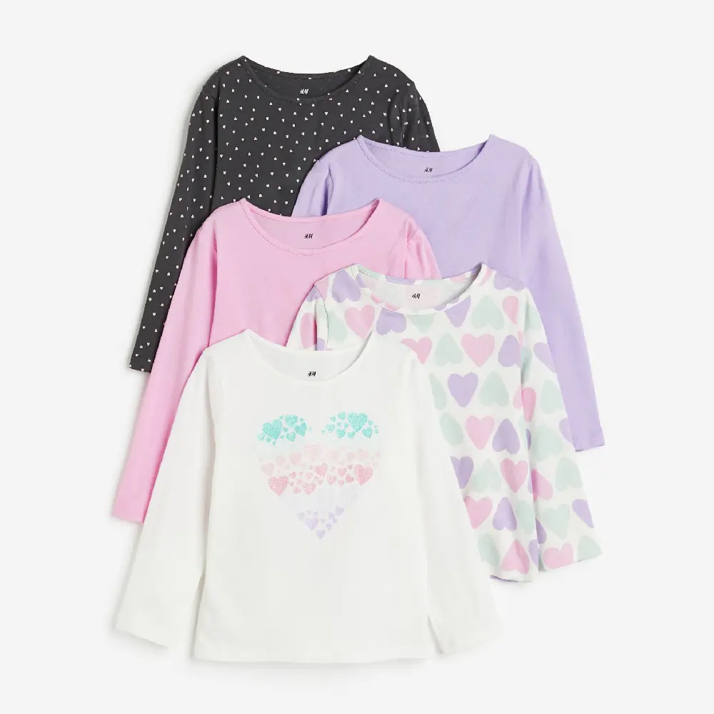 Комплект топов H&M Kids Long-sleeved, 5 предметов, светло-розовый/сиреневый/темно-серый
Комплект топов H&M Kids Long-sleeved, 5 предметов, светло-розовый/сиреневый/темно-серый
