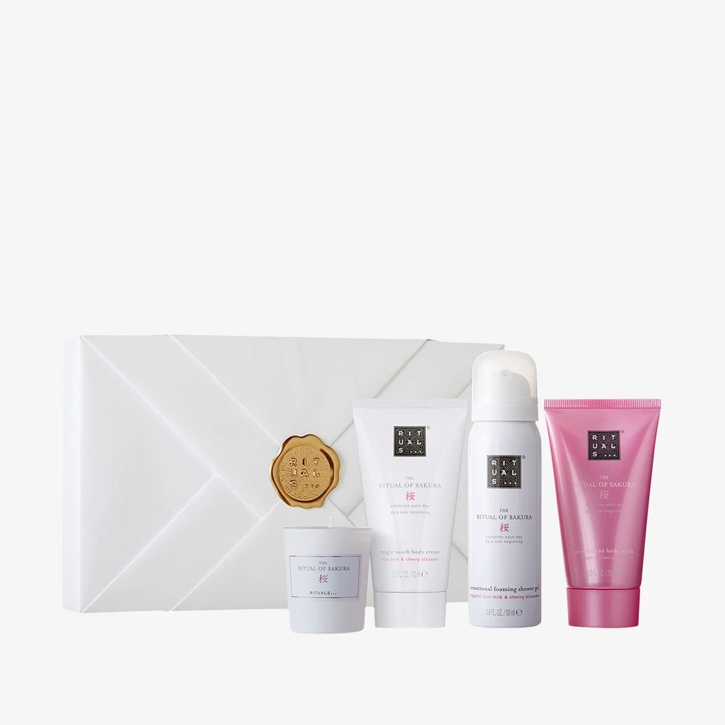 Подарочный набор Rituals The Ritual Of Sakura - Small Bath And Body Kit, 4 предмета
Подарочный набор Rituals The Ritual Of Sakura - Small Bath And Body Kit, 4 предмета