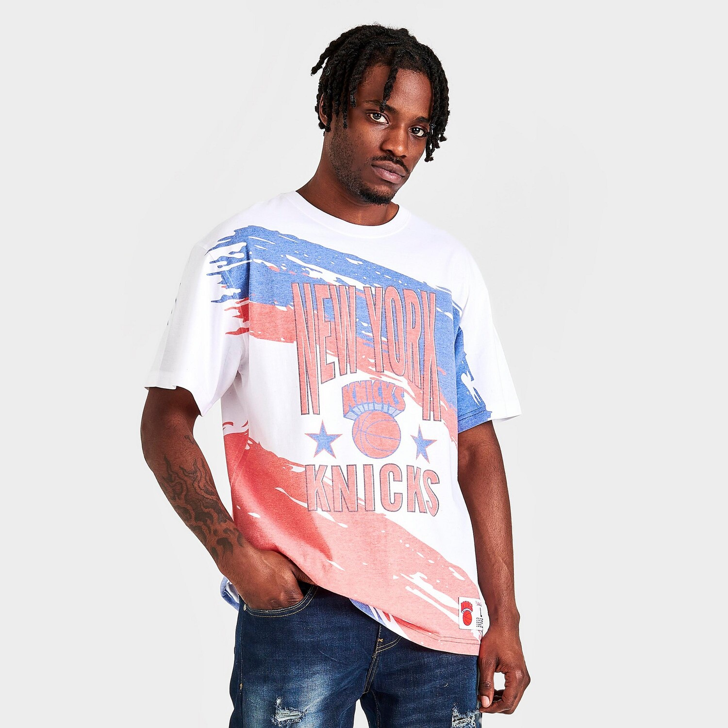 Мужская футболка с сублимированным рисунком Mitchell & Ness NBA Paintbrush New York Knicks, апельсин
Мужская футболка с сублимированным рисунком Mitchell & Ness NBA Paintbrush New York Knicks, апельсин