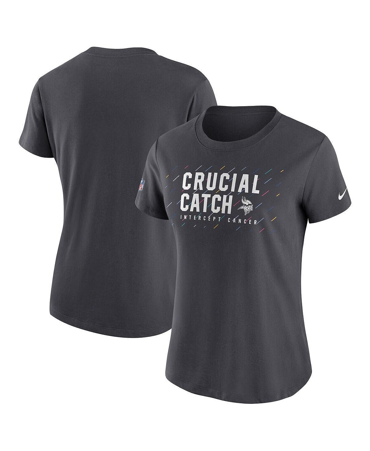 Женская антрацитовая футболка minnesota vikings 2021 nfl crucial catch performance Nike
Женская антрацитовая футболка minnesota vikings 2021 nfl crucial catch performance Nike