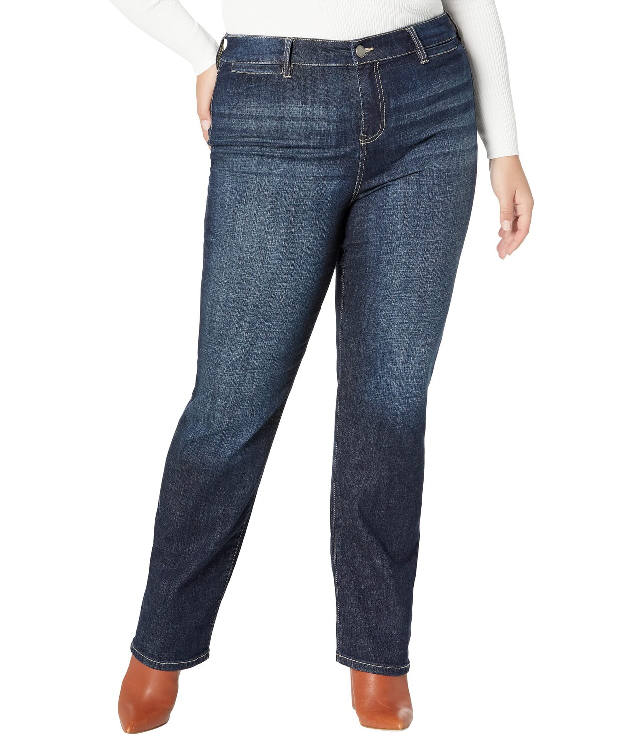 Джинсы Liverpool, Plus Size Kennedy High-Rise Straight Jeans w/ Welt Pockets 32" in Castle
Джинсы Liverpool, Plus Size Kennedy High-Rise Straight Jeans w/ Welt Pockets 32" in Castle