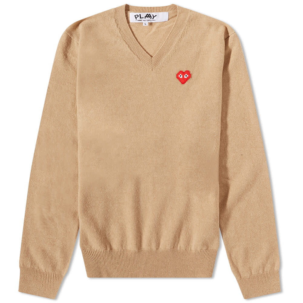 Джемпер Comme des Garçons Play Invader Heart V-Neck Knit, Коричневый, Джемпер Comme des Garçons Play Invader Heart V-Neck Knit
Джемпер Comme des Garçons Play Invader Heart V-Neck Knit, Коричневый, Джемпер Comme des Garçons Play Invader Heart V-Neck Knit