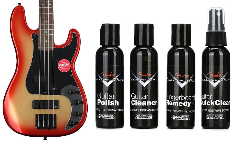 Squier Contemporary Active Precision Bass PH — комплект Sunset Metallic с системой ухода за гитарой Fender Custom Shop Deluxe Guitar Care System — 4 шт. Squier + Fender 0370481570=1 0990539000=1
Squier Contemporary Active Precision Bass PH — комплект Sunset Metallic с системой ухода за гитарой Fender Custom Shop Deluxe Guitar Care System — 4 шт. Squier + Fender 0370481570=1 0990539000=1