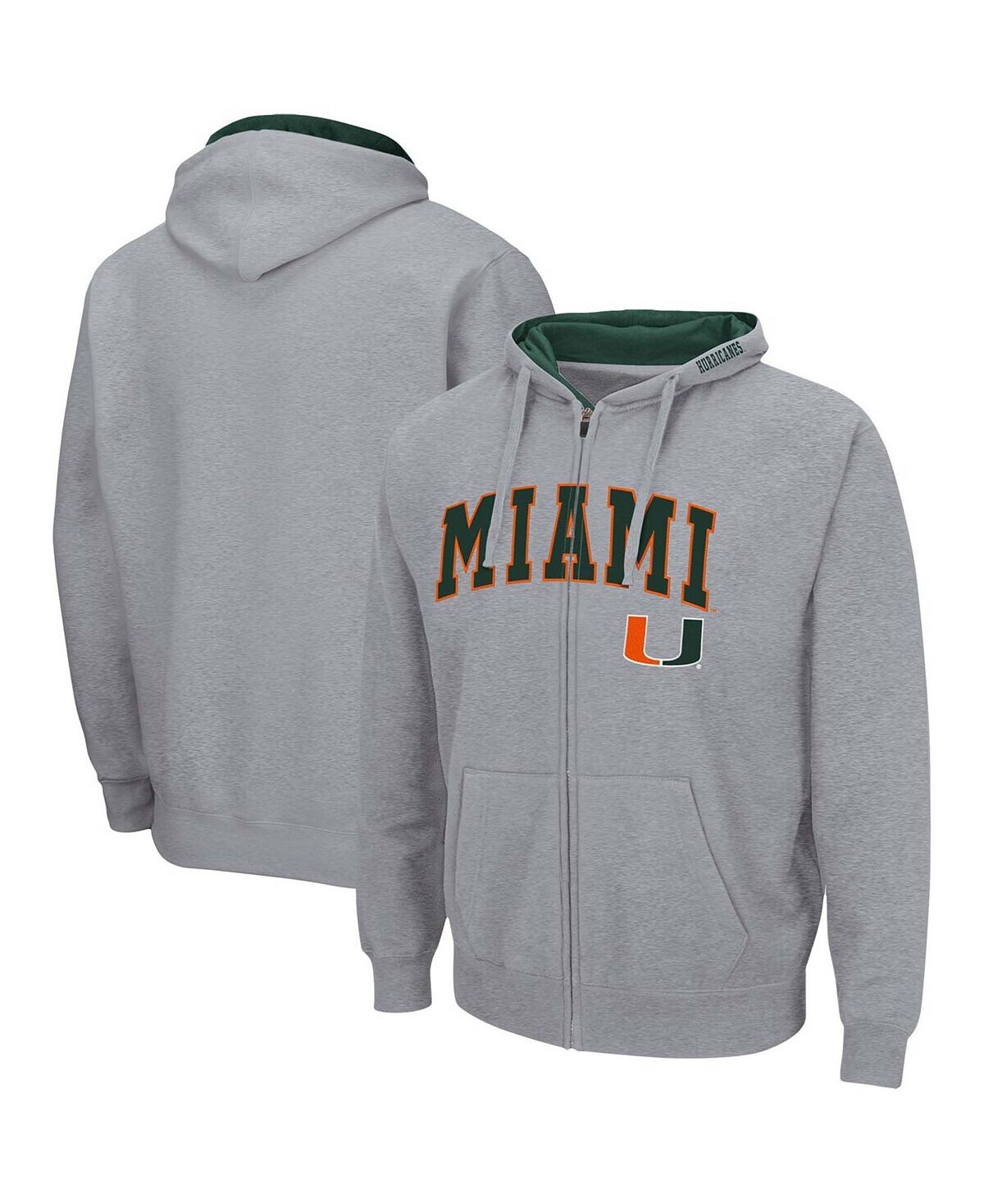 Мужская толстовка с капюшоном на молнии miami hurricanes arch logo 3.0 серого меланжевого цвета Colosseum, мульти
Мужская толстовка с капюшоном на молнии miami hurricanes arch logo 3.0 серого меланжевого цвета Colosseum, мульти