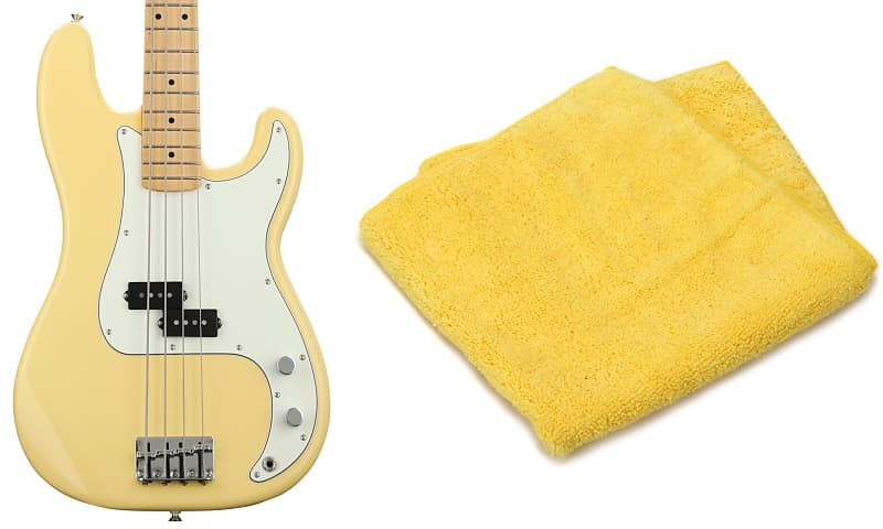 Бас-гитара Fender Player Precision Bass — сливочный крем с кленовой накладкой на гриф с двухсторонней сверхмягкой тканью для полировки из микрофибры Fender 0149802534=1 0990524000=1
Бас-гитара Fender Player Precision Bass — сливочный крем с кленовой накладкой на гриф с двухсторонней сверхмягкой тканью для полировки из микрофибры Fender 0149802534=1 0990524000=1