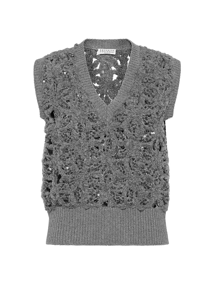 Свитер с вышивкой Dazzling Flowers из технической шерсти из натуральной шерсти Brunello Cucinelli, серый
Свитер с вышивкой Dazzling Flowers из технической шерсти из натуральной шерсти Brunello Cucinelli, серый