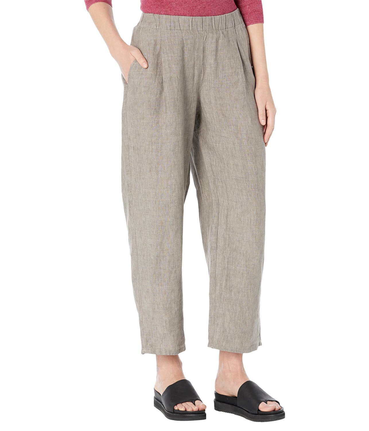 Брюки Eileen Fisher, Straight Leg Ankle Pleated Pants in Washed Organic Linen Delave, Серый
Брюки Eileen Fisher, Straight Leg Ankle Pleated Pants in Washed Organic Linen Delave, Серый