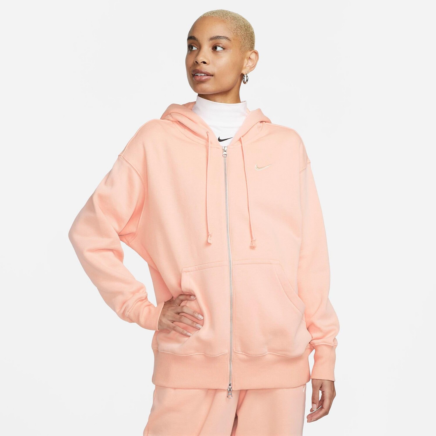 Женская толстовка Nike Sportswear Phoenix Fleece Oversized с молнией во всю длину, розовый
Женская толстовка Nike Sportswear Phoenix Fleece Oversized с молнией во всю длину, розовый