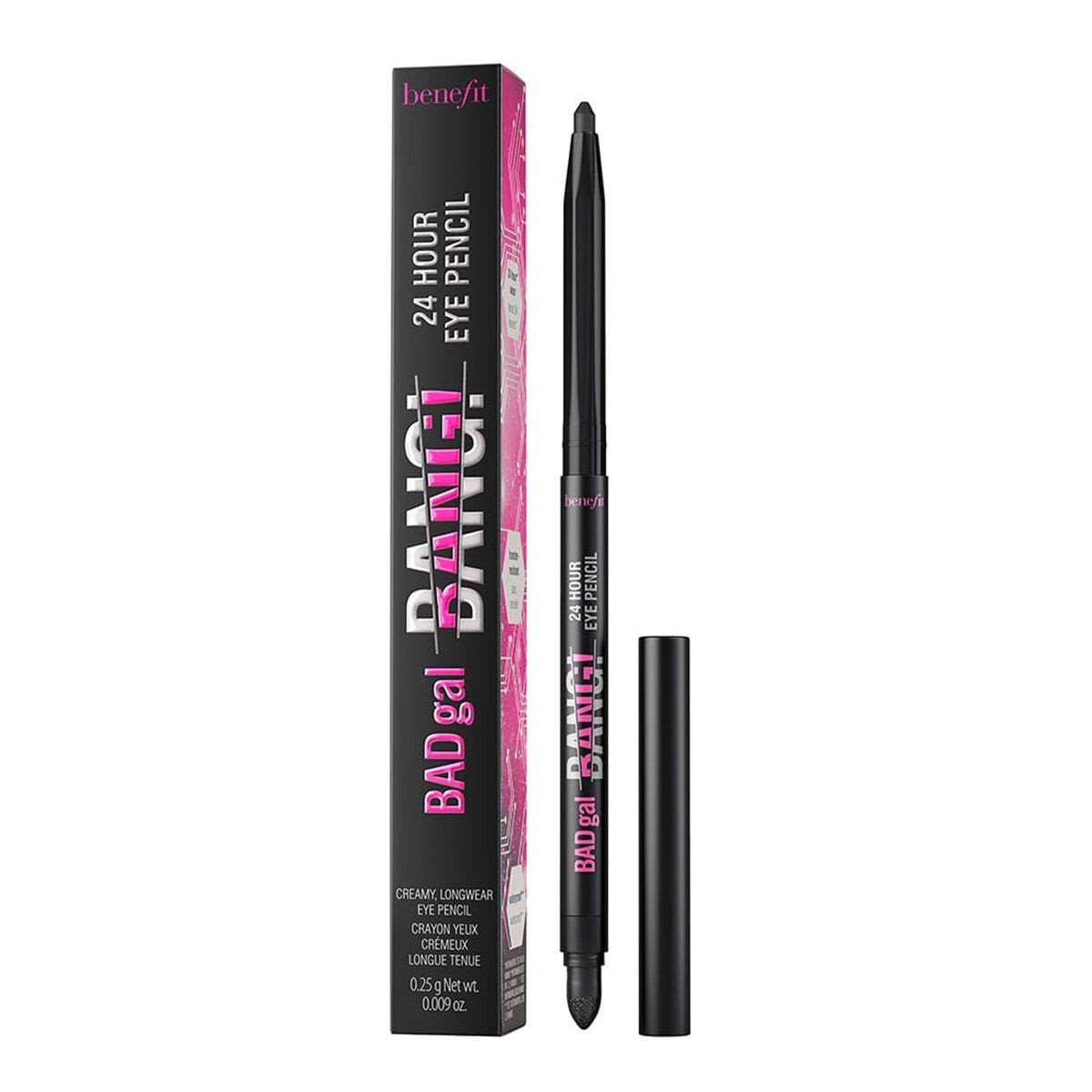 Benefit Бадгал бах! 24 Hour Eye Pencil водостойкий карандаш для глаз черный 0,25г
Benefit Бадгал бах! 24 Hour Eye Pencil водостойкий карандаш для глаз черный 0,25г