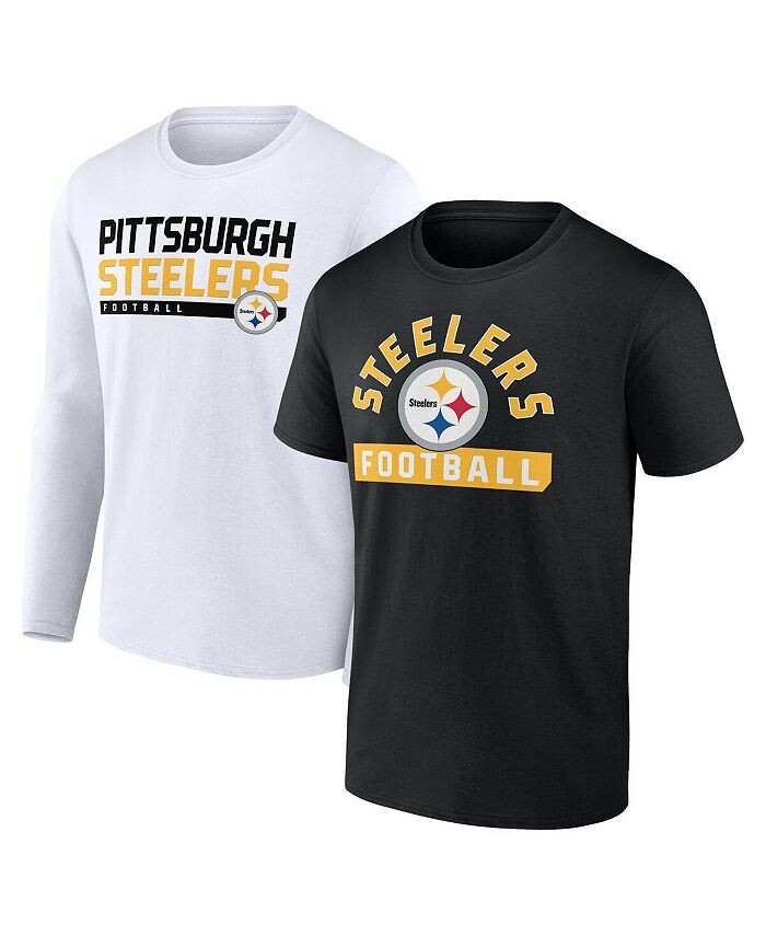 Набор из двух мужских фирменных черно-белых футболок Pittsburgh Steelers Schedule 2023 Fanatics, мультиколор
Набор из двух мужских фирменных черно-белых футболок Pittsburgh Steelers Schedule 2023 Fanatics, мультиколор