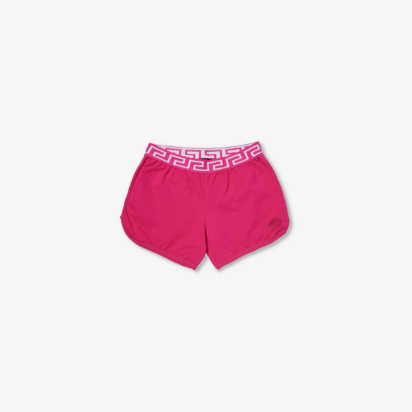 Шорты из эластичного хлопка с вышитым логотипом и резинкой на талии 8–14 лет Versace, фуксия
Шорты из эластичного хлопка с вышитым логотипом и резинкой на талии 8–14 лет Versace, фуксия