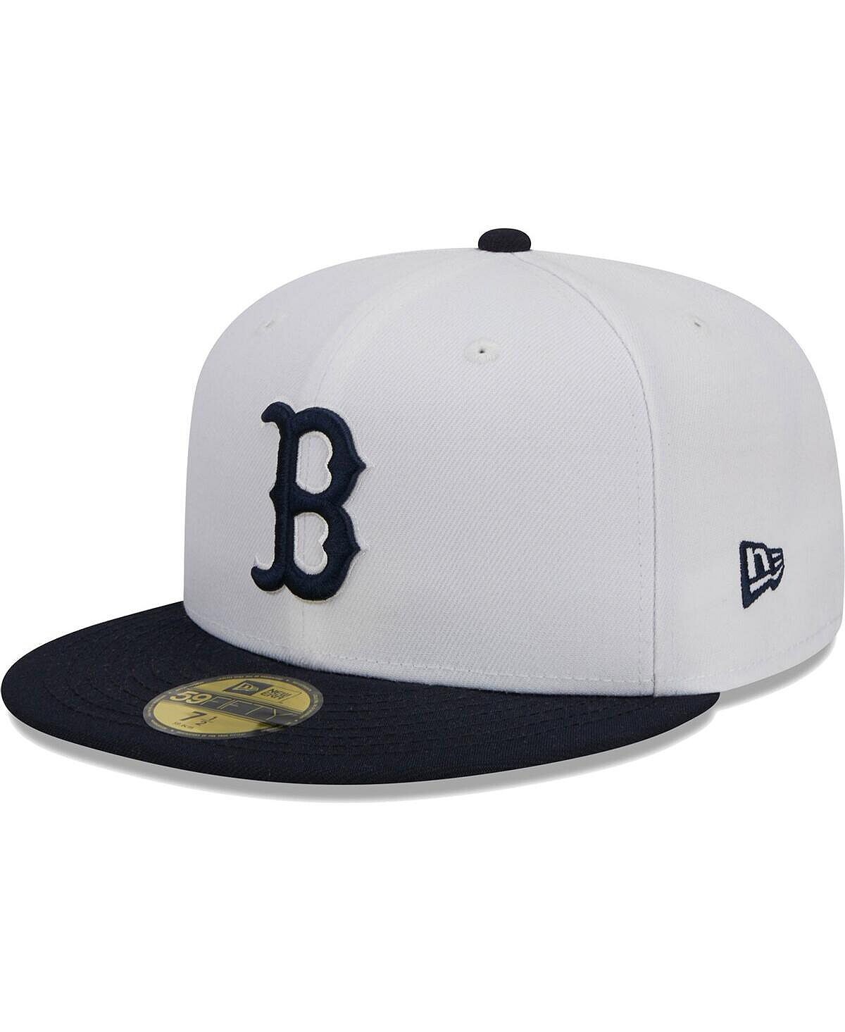 Мужская белая, темно-синяя приталенная шляпа Boston Red Sox Optic 59FIFTY New Era
Мужская белая, темно-синяя приталенная шляпа Boston Red Sox Optic 59FIFTY New Era