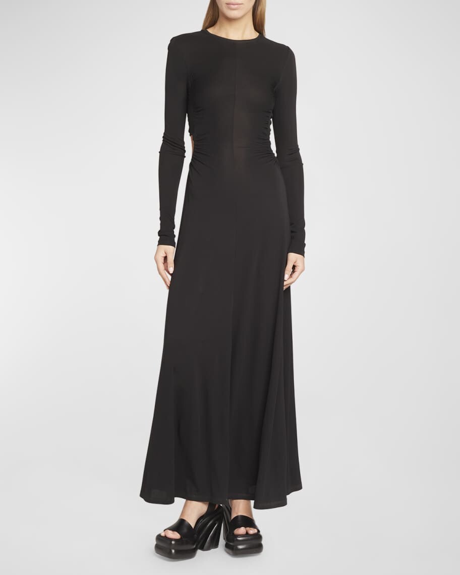 Платье макси из джерси с длинными рукавами и открытой спиной Proenza Schouler White Label
Платье макси из джерси с длинными рукавами и открытой спиной Proenza Schouler White Label