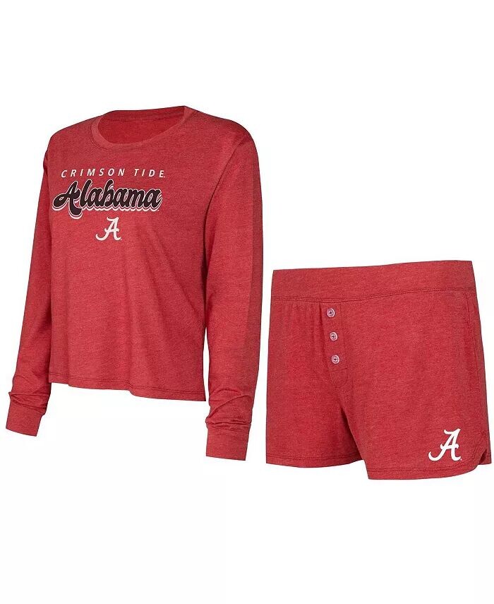 Женский комплект из футболки и шорт с длинными рукавами Crimson Alabama Crimson Tide Team Color Concepts Sport, красный
Женский комплект из футболки и шорт с длинными рукавами Crimson Alabama Crimson Tide Team Color Concepts Sport, красный