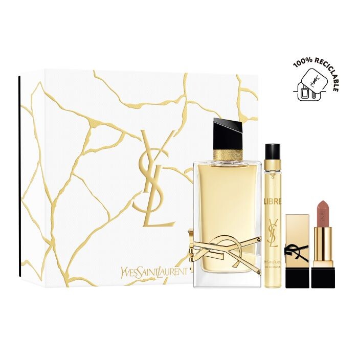 Женская туалетная вода Libre Estuche Yves Saint Laurent Yves Saint Laurent, EDP 90 ml + Mini Labial + Mini
Женская туалетная вода Libre Estuche Yves Saint Laurent Yves Saint Laurent, EDP 90 ml + Mini Labial + Mini