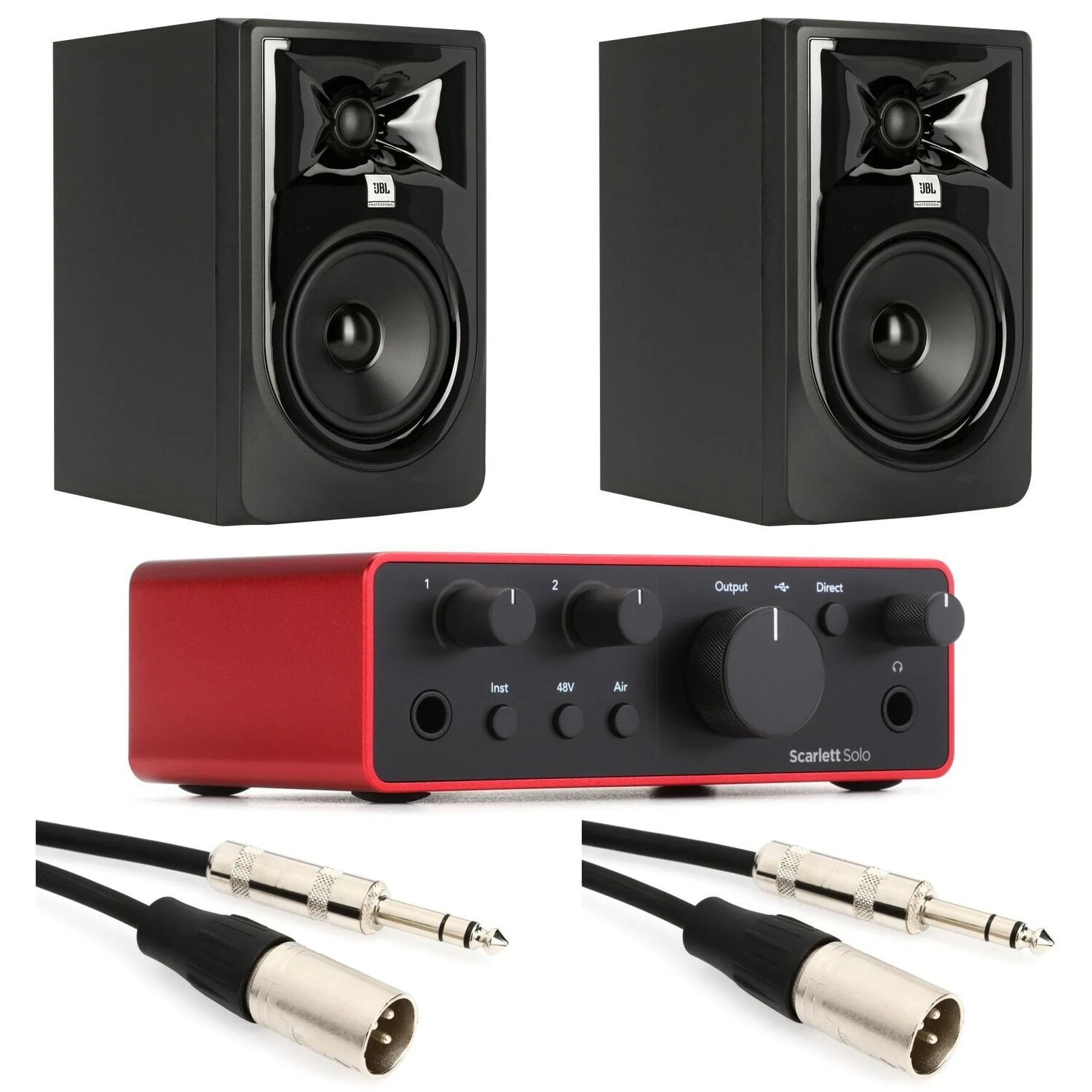 Комплект нового USB-аудиоинтерфейса Focusrite Scarlett Solo 4-го поколения и 5-дюймового активного студийного монитора JBL 305P MkII
Комплект нового USB-аудиоинтерфейса Focusrite Scarlett Solo 4-го поколения и 5-дюймового активного студийного монитора JBL 305P MkII
