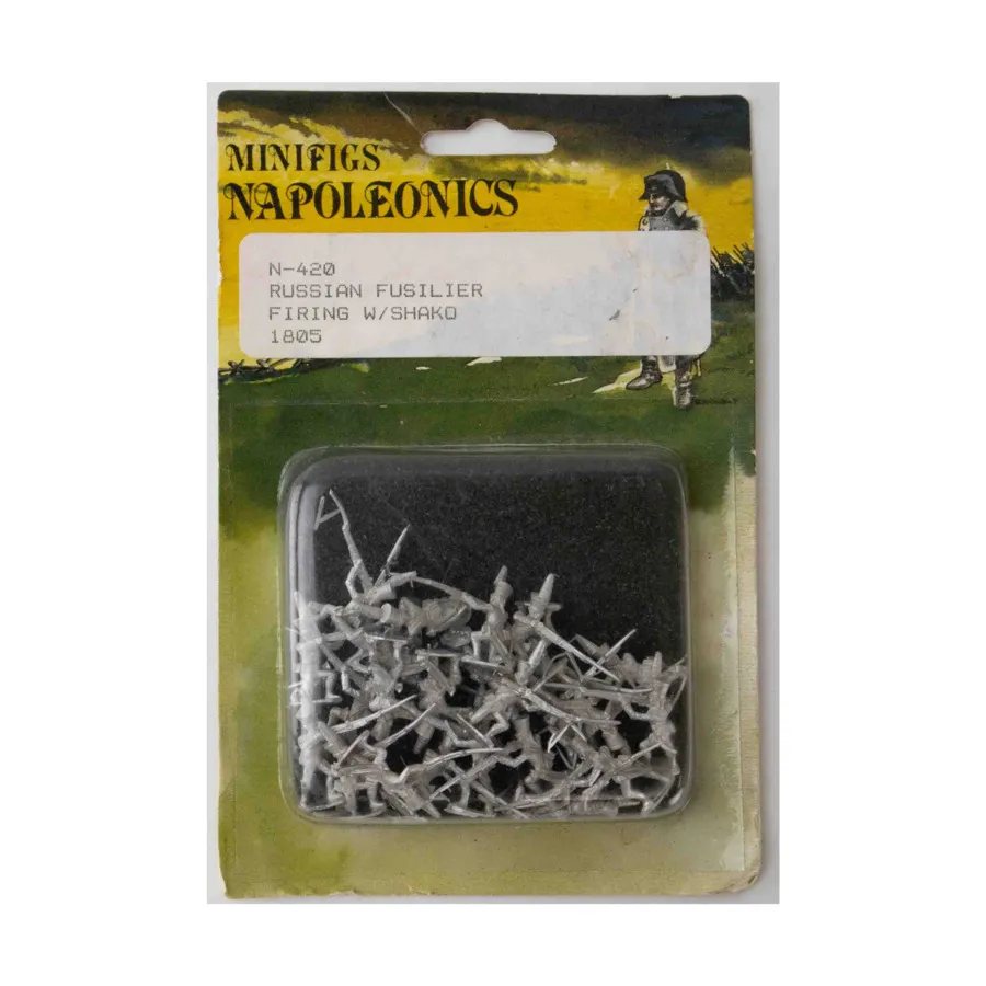 Российский стрелок ведет огонь с кивером, Napoleonic Miniatures - Russian (15mm) (Minifigs)
Российский стрелок ведет огонь с кивером, Napoleonic Miniatures - Russian (15mm) (Minifigs)