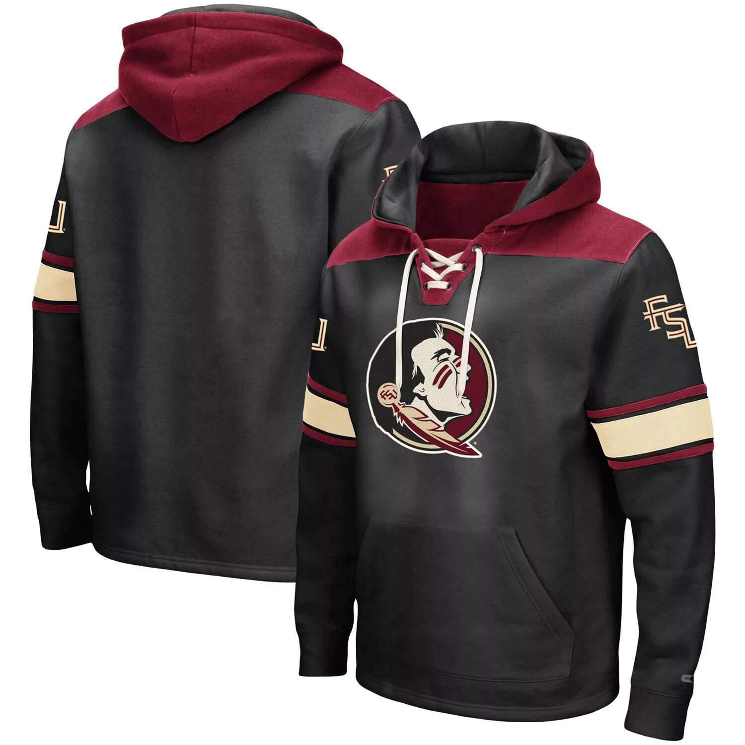 Мужской черный пуловер с капюшоном и логотипом Florida State Seminoles 2.0 на шнуровке Colosseum
Мужской черный пуловер с капюшоном и логотипом Florida State Seminoles 2.0 на шнуровке Colosseum