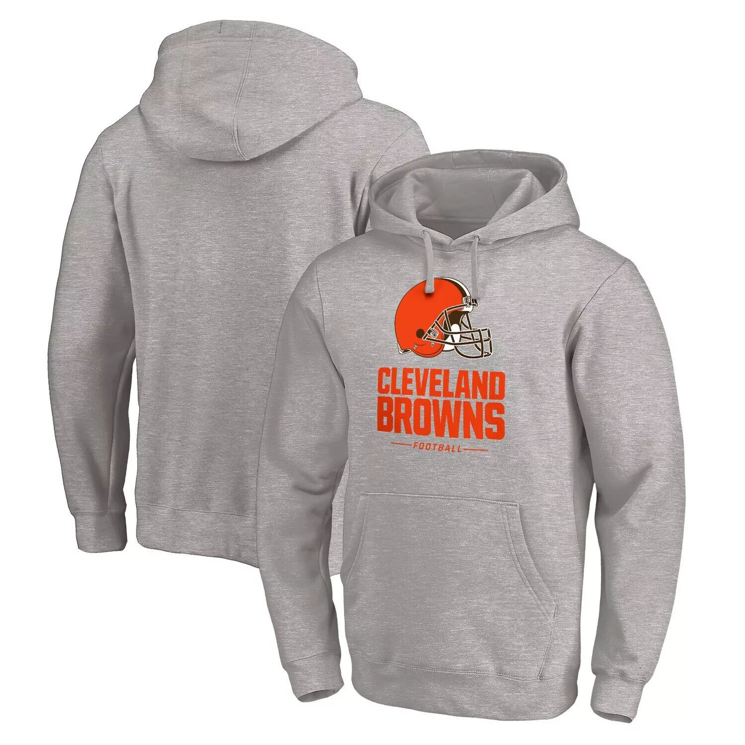 Мужская фирменная серая толстовка с капюшоном Cleveland Browns Big & Tall Team Lockup Fanatics
Мужская фирменная серая толстовка с капюшоном Cleveland Browns Big & Tall Team Lockup Fanatics