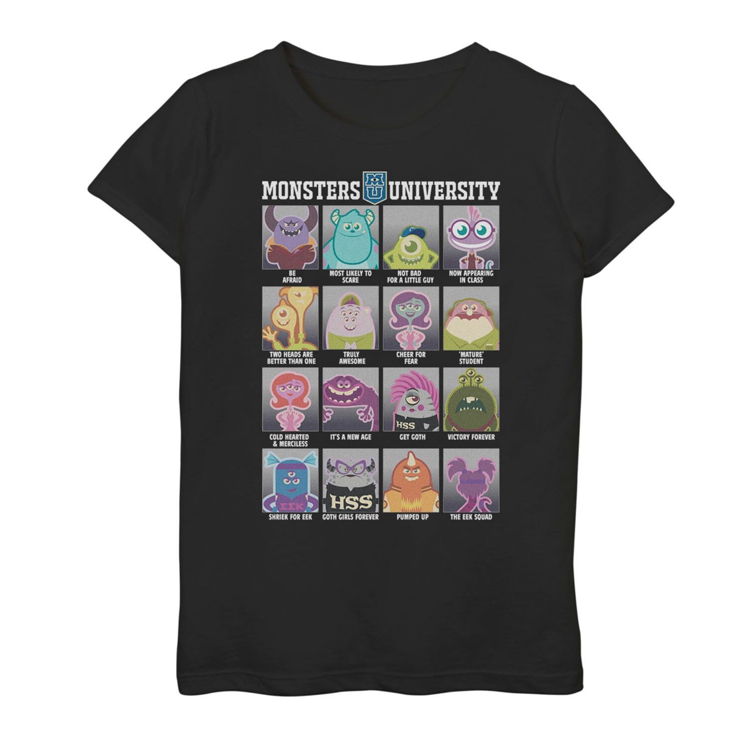 Футболка с графическим рисунком для девочек 7–16 лет Disney/Pixar Monsters University с фотографиями классов Licensed Character
Футболка с графическим рисунком для девочек 7–16 лет Disney/Pixar Monsters University с фотографиями классов Licensed Character