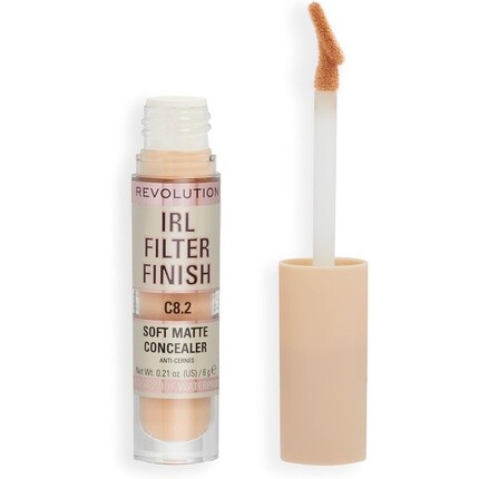 Makeup Revolution IRL Filter Finish Concealer Matte Finish от среднего до полного покрытия C8.2 для средних тонов кожи, 6 г
Makeup Revolution IRL Filter Finish Concealer Matte Finish от среднего до полного покрытия C8.2 для средних тонов кожи, 6 г