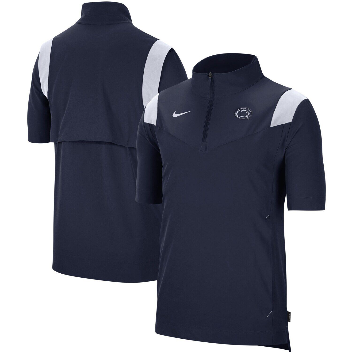 Мужская темно-синяя куртка Penn State Nittany Lions 2021 Coaches с коротким рукавом и молнией четверть Nike, Синий
Мужская темно-синяя куртка Penn State Nittany Lions 2021 Coaches с коротким рукавом и молнией четверть Nike, Синий