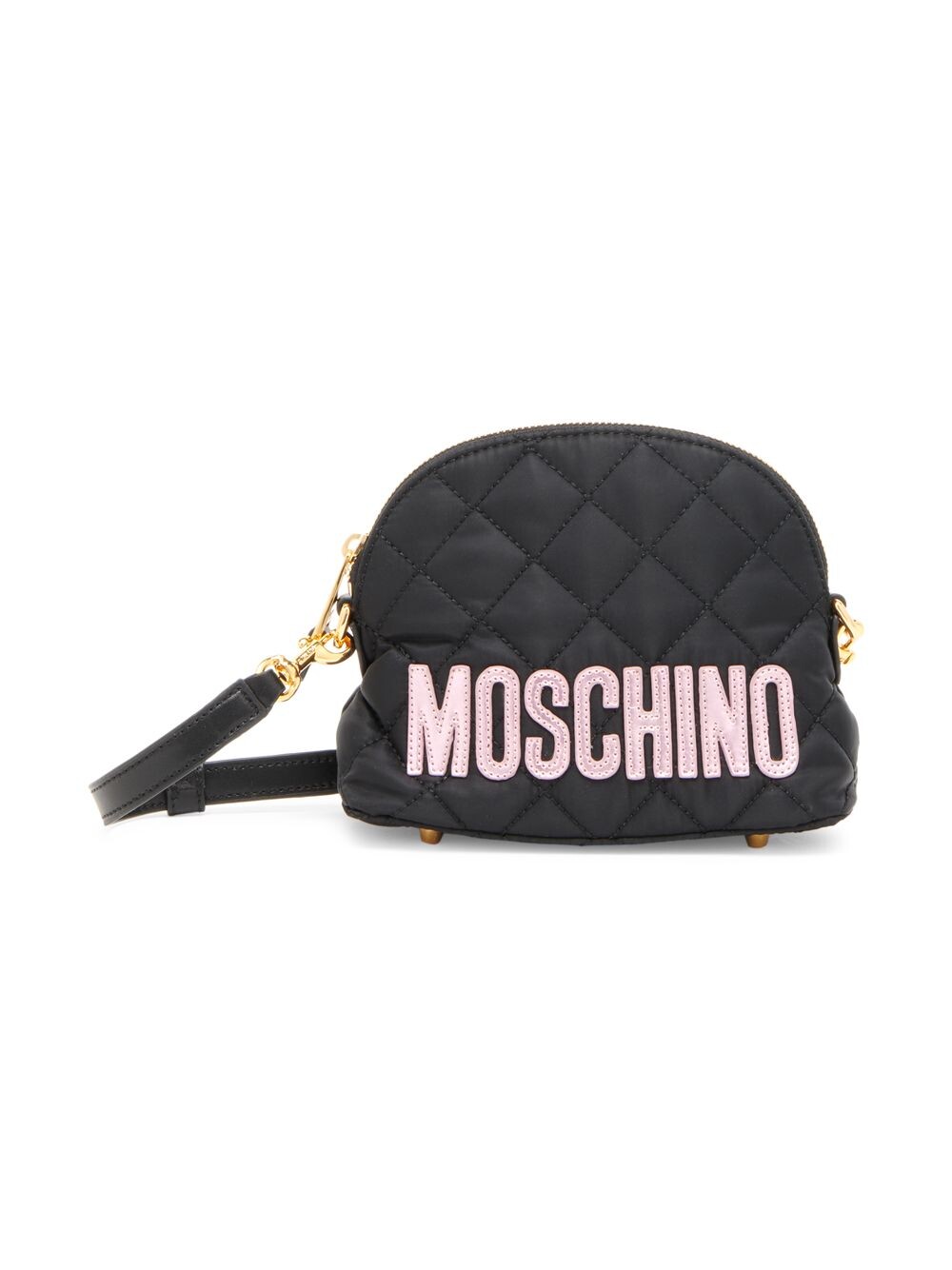 Сумка через плечо Dome из стеганого нейлона с металлическим логотипом Moschino, черный
Сумка через плечо Dome из стеганого нейлона с металлическим логотипом Moschino, черный
