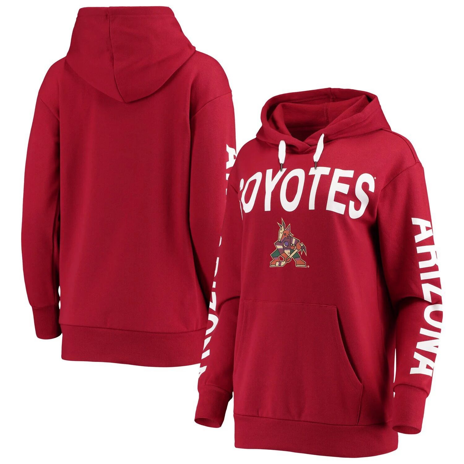 Женский пуловер с капюшоном G-III 4Her от Carl Banks Garnet Arizona Coyotes Extra Inning G-III
Женский пуловер с капюшоном G-III 4Her от Carl Banks Garnet Arizona Coyotes Extra Inning G-III