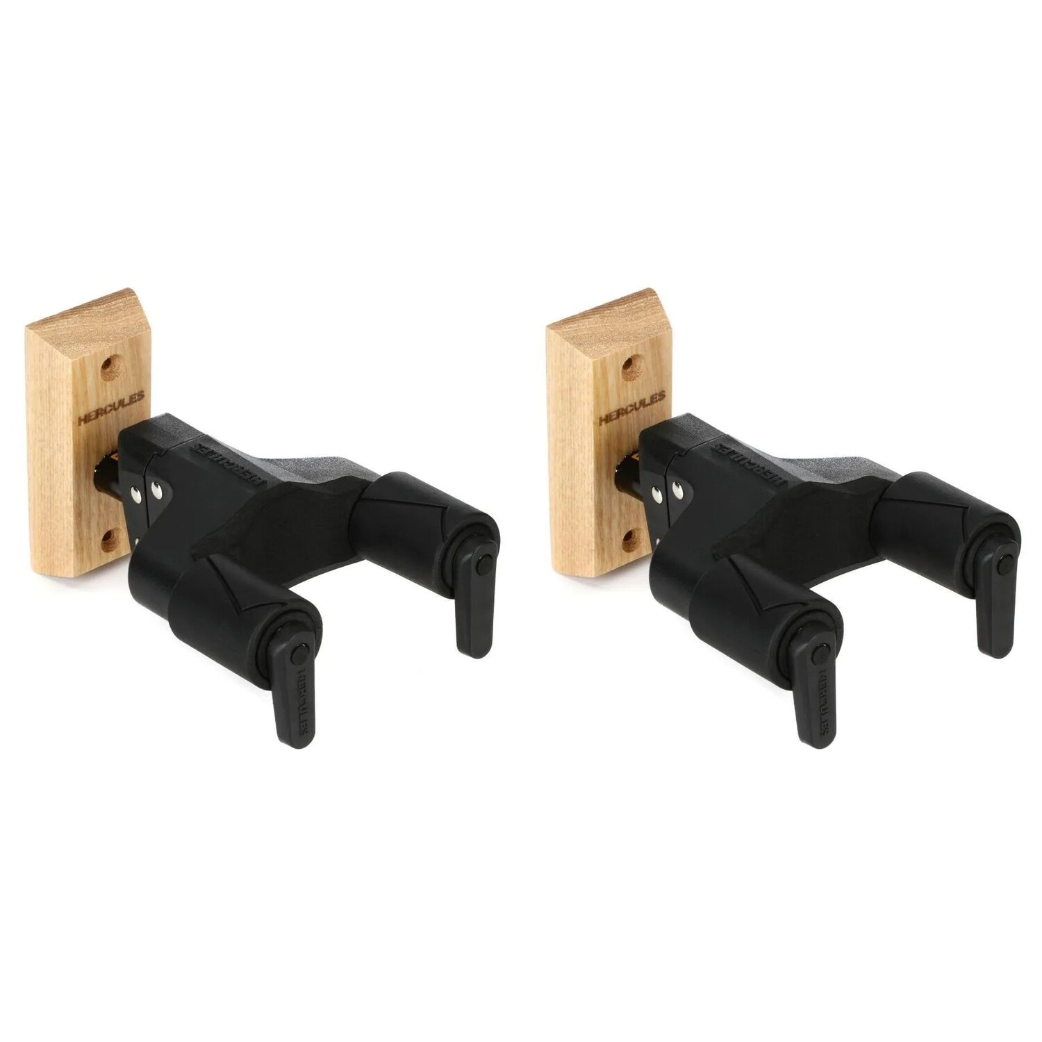 Новые стойки Hercules GSP38WB PLUS с деревянным основанием и коротким кронштейном, настенное крепление для гитары, вешалка для гитары с автоматической системой захвата - натуральный цвет (2 шт.)
Новые стойки Hercules GSP38WB PLUS с деревянным основанием и коротким кронштейном, настенное крепление для гитары, вешалка для гитары с автоматической системой захвата - натуральный цвет (2 шт.)