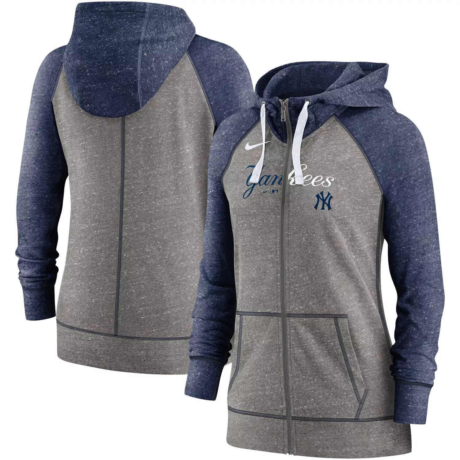 Женская худи Nike Heathered Charcoal/темно-синий с молнией во всю длину New York Yankees Split Wordmark Gym Vintage реглан Nike
Женская худи Nike Heathered Charcoal/темно-синий с молнией во всю длину New York Yankees Split Wordmark Gym Vintage реглан Nike