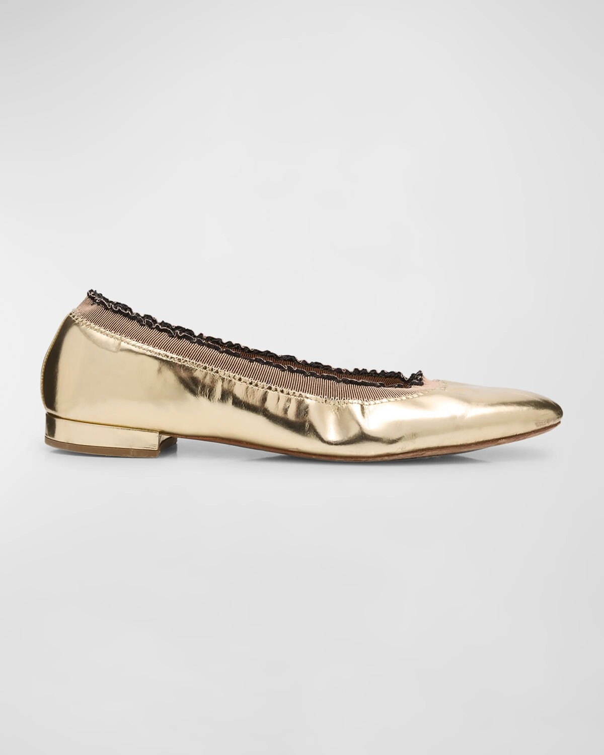 Балетки Elise с металлизированными рюшами Ulla Johnson, цвет Light Gold
Балетки Elise с металлизированными рюшами Ulla Johnson, цвет Light Gold