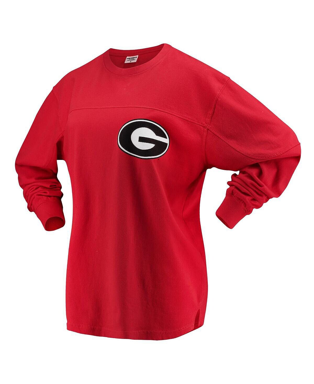 Женская красная футболка оверсайз с длинным рукавом Georgia Bulldogs The Big Shirt Pressbox, красный
Женская красная футболка оверсайз с длинным рукавом Georgia Bulldogs The Big Shirt Pressbox, красный