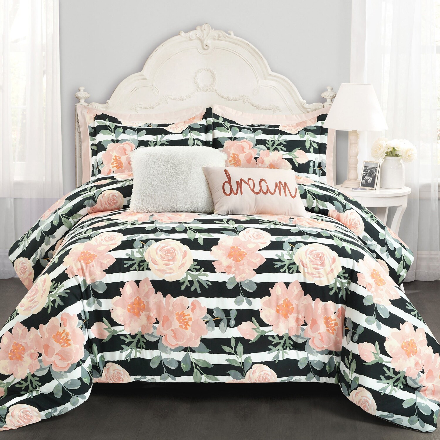 Комплект одеял Amara Watercolor Rose из 7 предметов Lush Decor, цвет Black_Dusty Rose
Комплект одеял Amara Watercolor Rose из 7 предметов Lush Decor, цвет Black_Dusty Rose