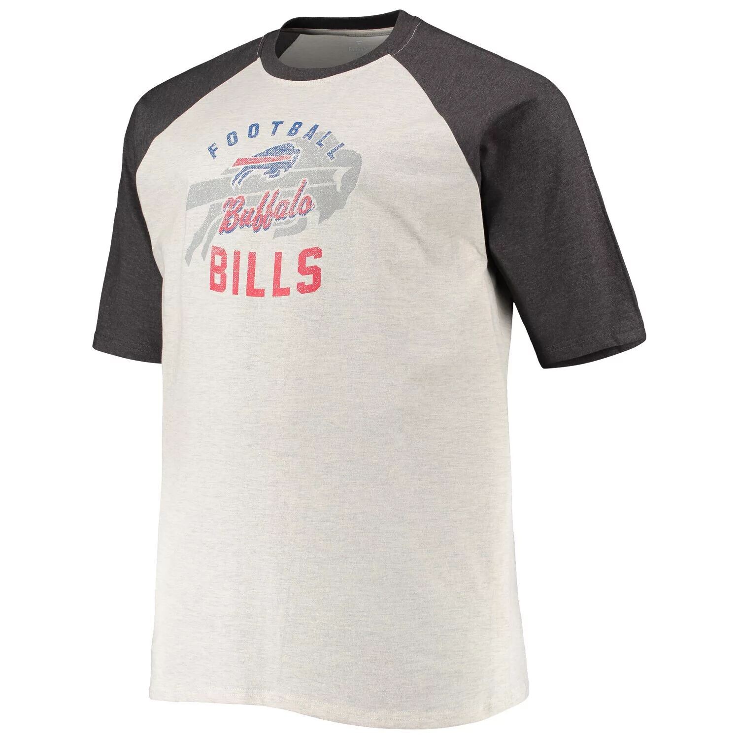 Мужская футболка овсяного/серого цвета с древесным углем Buffalo Bills Big & Tall реглан
Мужская футболка овсяного/серого цвета с древесным углем Buffalo Bills Big & Tall реглан