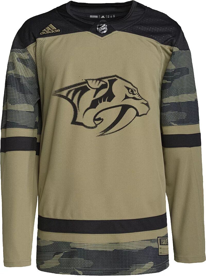 Adidas Nashville Predators Military Appreciation ADIZERO Аутентичный джерси
Adidas Nashville Predators Military Appreciation ADIZERO Аутентичный джерси