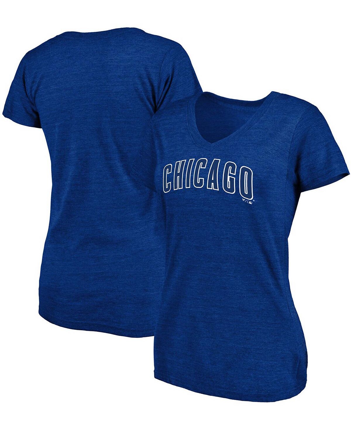 Женская футболка с треугольным вырезом и v-образным вырезом Royal Chicago Cubs Wordmark Tri-Blend Fanatics
Женская футболка с треугольным вырезом и v-образным вырезом Royal Chicago Cubs Wordmark Tri-Blend Fanatics