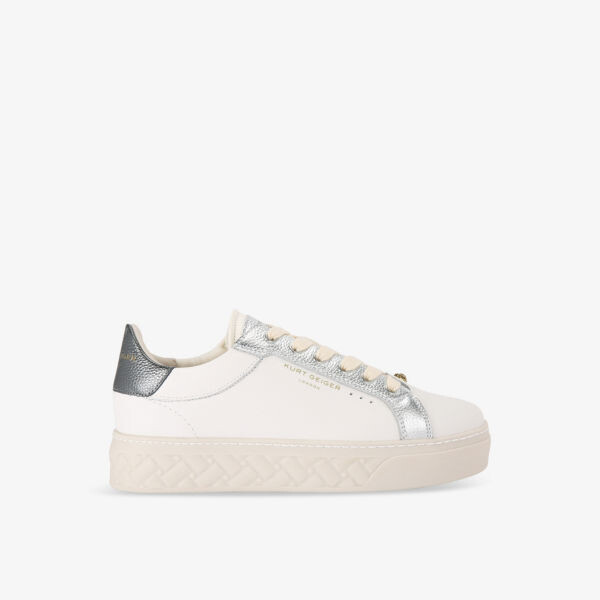 Кроссовки kensington cupsole из кожи с тиснением логотипа Kurt Geiger London, серебряный
Кроссовки kensington cupsole из кожи с тиснением логотипа Kurt Geiger London, серебряный